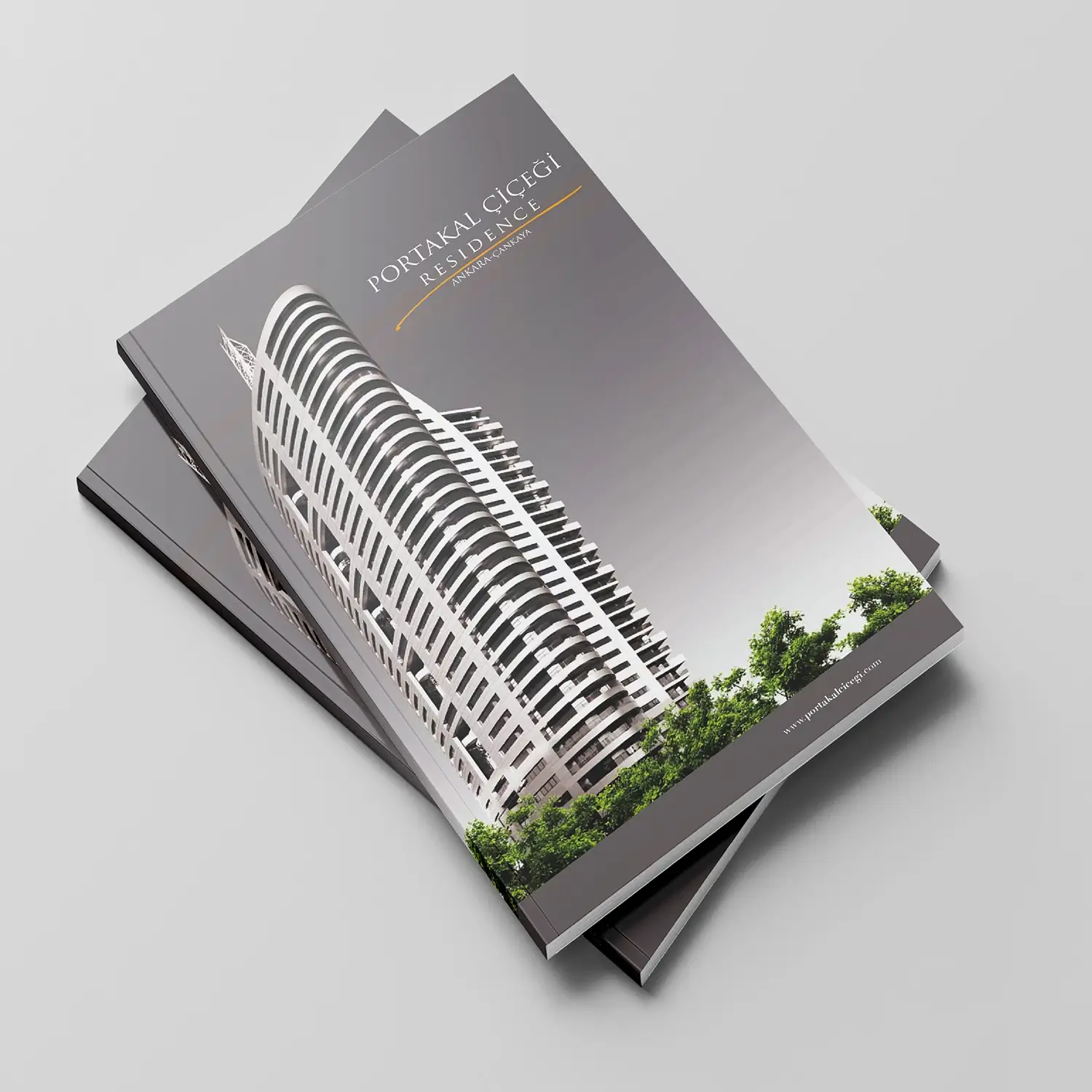 Portakal Çiçeği Residence katalog kapak tasarımı