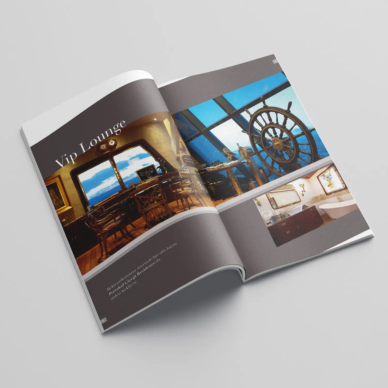 Portakal Çiçeği Residence katalog iç sayfa tasarımı